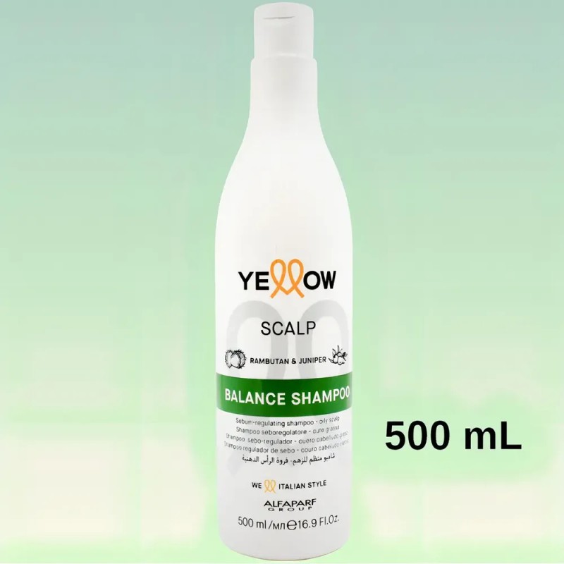 Shampoo Balance Regulador Cuero Cabelludo Graso Yellow 500ml