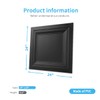 Art3d 12-Pack Square Black Drop Ceiling Tile 2ft x 2ft,