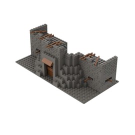 UpGLeuch Clamping Blocks WW2 Military Scene with Military Weapons Set, Military Base Building Blocks Diorama Construction Kit ww2 Military Toys (Scene B)