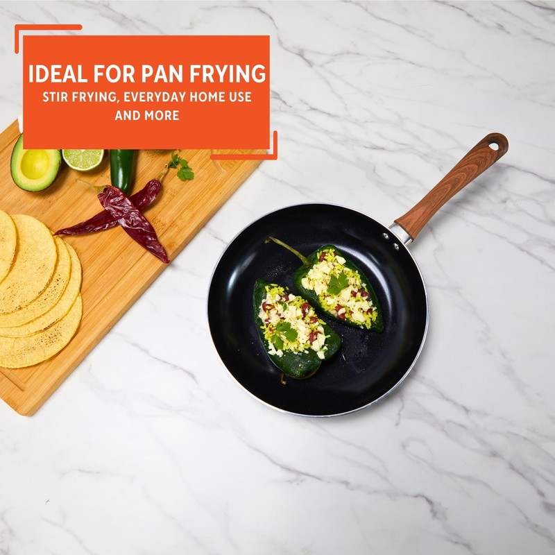 IMUSA 10in Talavera Nonstick Ceramic Frying Pan Skillet, PFAS-Free