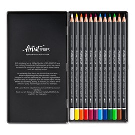 Staedtler M12 Colored Pencils, Mars, Lumograph, Watercolor Pencils, Set of 12 Colors, 104