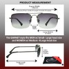 proSPORT Bifocal Sunglass Reader for Men Women Square Aviator Pack