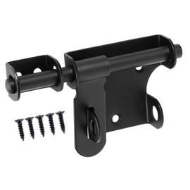 Litensh Sliding Gate Bolt with Padlock Hole, Fence Gate Latch Locking, Door Bolt on Both Sides, Lock Bolt, Bolt Latch, Door Lock, Sliding Lock 6 Inch