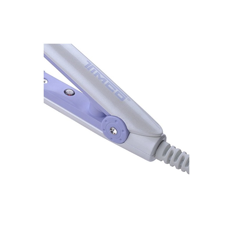 Timco Mini Plancha Alaciadora Tecnología Cerámica Iones, 14 cm de