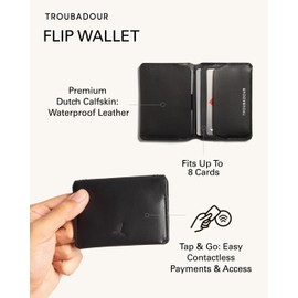 Troubadour Flip Wallet - Steel Blue