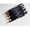 Best Microblading Pre Draw Pencils, Black with Sharpener (6 Pack)