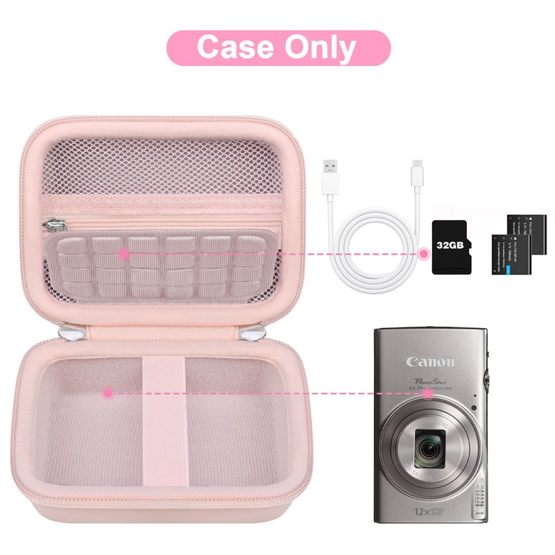 Canboc Carrying Case for Canon PowerShot ELPH 360 Digital Camera,