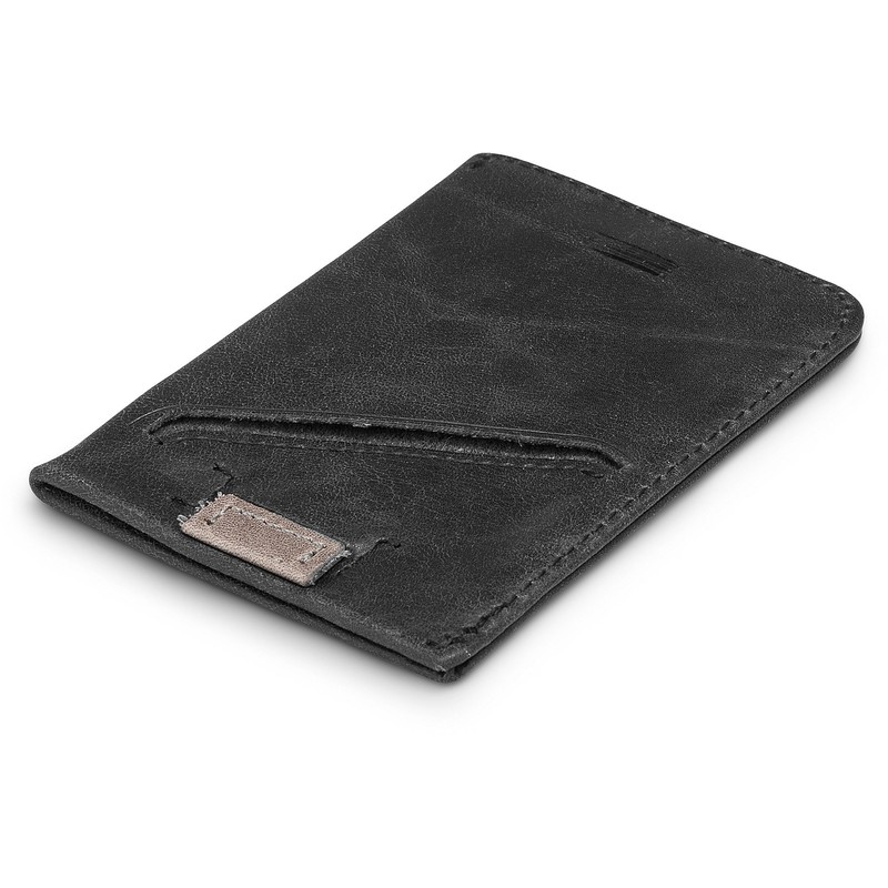 Anburi Genuine Top Grain Leather Slim Card Sleeve Wallet With