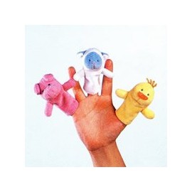 animaruhausu (A Cute Pair Of And Finger Puppets Set) Cloth Educational Toy