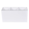 Acrylic Makeup Organizer 3 Compartment Makeup Brush Holder Organizer Eyeliner