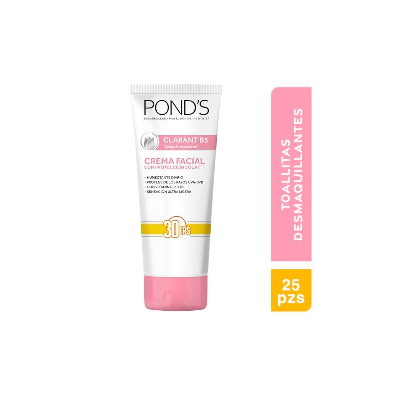 Pond's Crema Facial Clarant B3 con Factor de Protección Solar