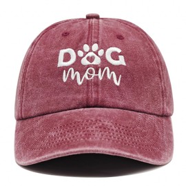Dog Mom Gifts for Women, Dog Mom Hat, Gifts for Lovers Women, Mothers Thanksgiving Birthday Gift Ideas, Adjustable Cotton Embroidered Baseball Cap
