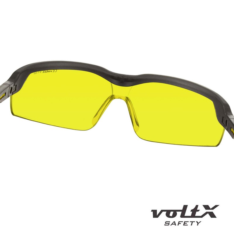 voltX GT ADJUSTABLE Safety Glasses (YELLOW Lens), UKCA & CE