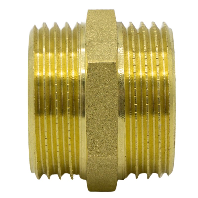 VARIOSAN Double nipple, AG/AG, brass, suitable for drinking water