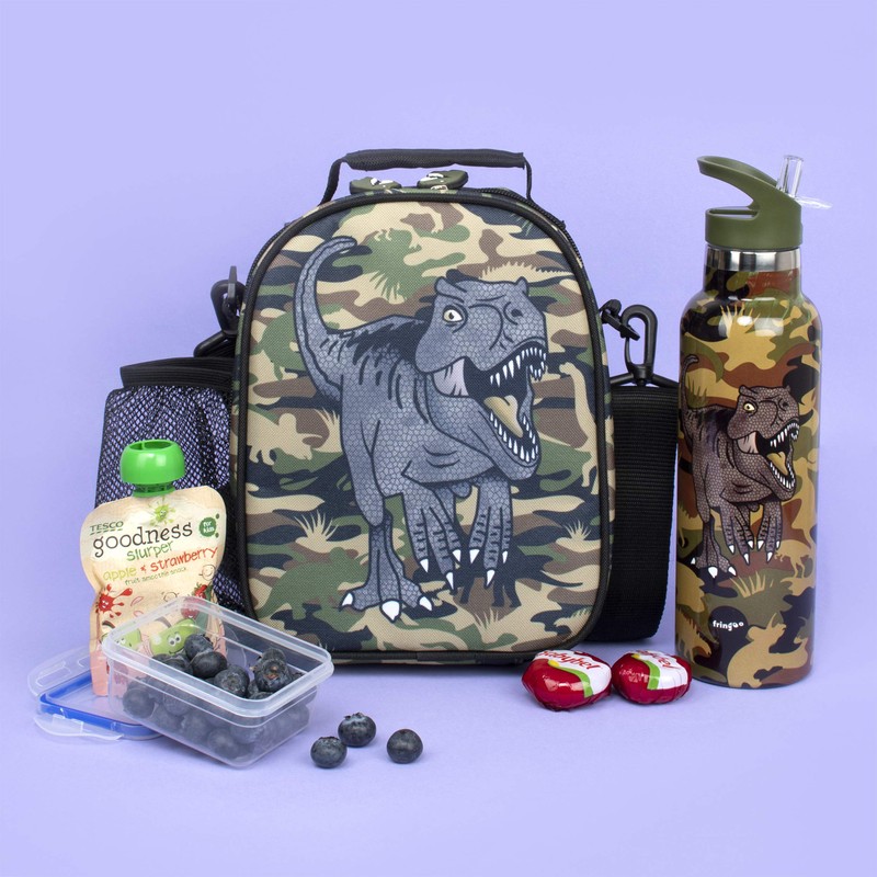 Fringoo - Dinosaur Lunch Box - Lunch Bag - Lunch