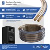 Lumonic Lautsprecherkabel | 10m Transparent | 2X 2,5mm² CCA |