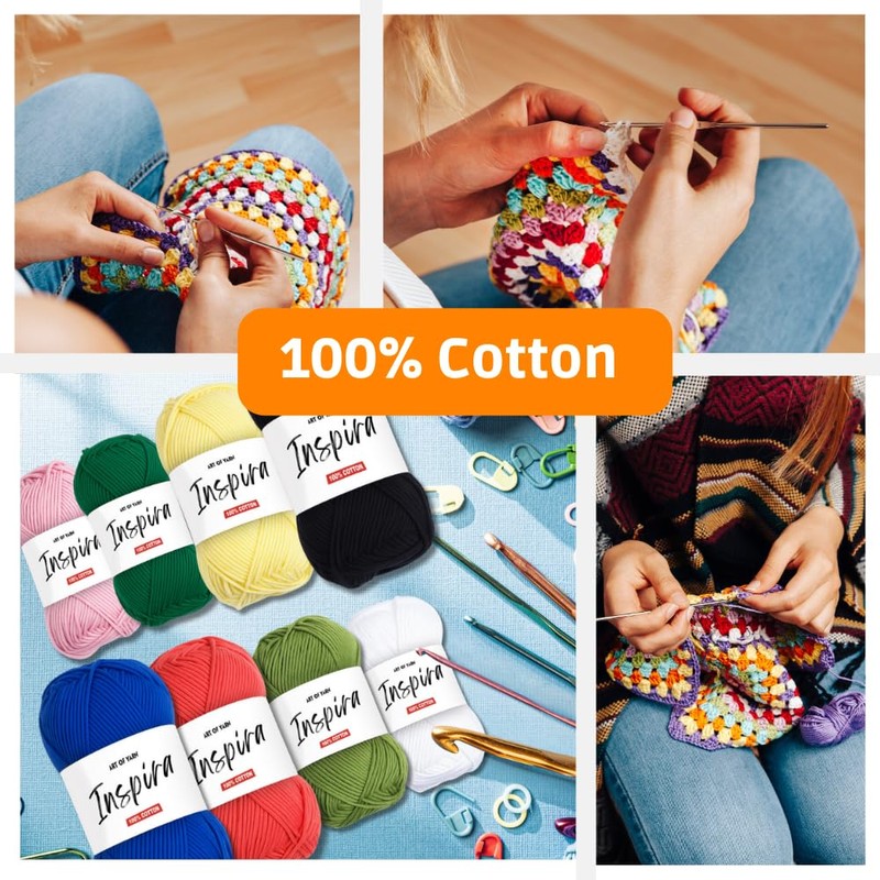 Art of Yarn İnspira 100% Cotton Yarn -3 DK Light,