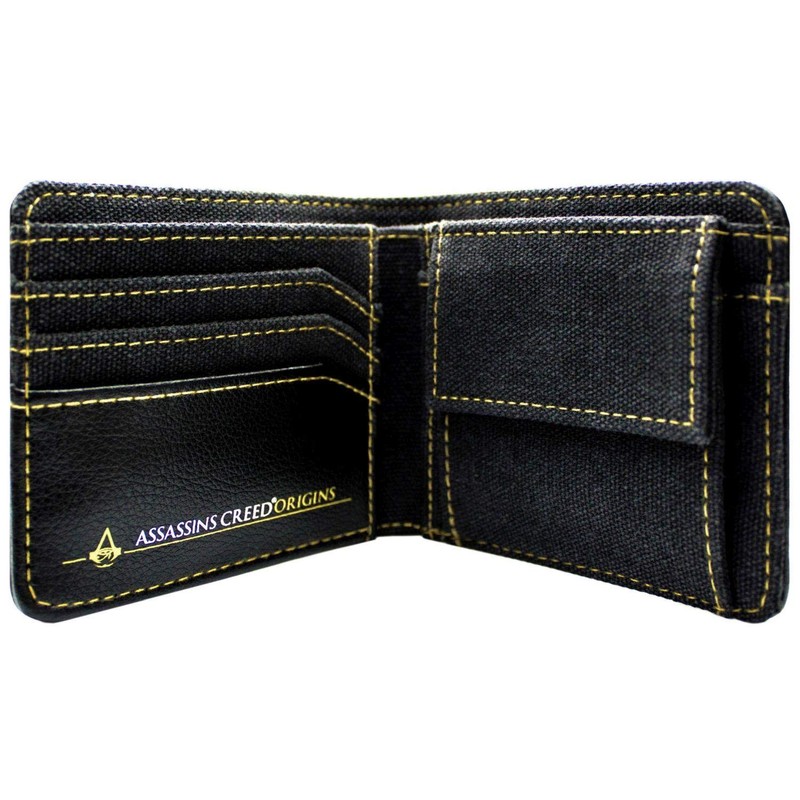 Assassins Creed Origins Bayek Gold Crest Wallet Bi-Fold Coin Pocket