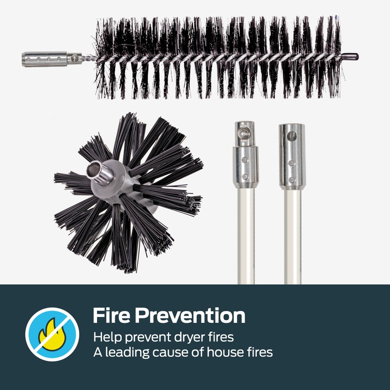 Eastman Lint Wizard Dryer Vent Cleaning Extension Rods, 8 Foot