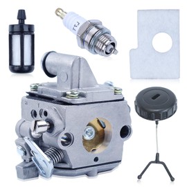 Mtanlo Carburetor MS170 for Stihl MS170 MS180 Chainsaw with Air Filter, Fuel Cap, Fuel Filter, Spark Plug, Replaces C1Q-S57 C1Q-S57A C1Q-S57A C1Q-S57B 1130 120 0603