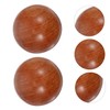 FOMIYES 2pcs Red Hand Massage Spheres for and Hand Exercise