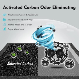 SCLOSE Charcoal Pee Pads for Dogs, 36"x36", Extra Large Puppy Pads XL, Odor C...