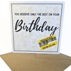 Funny Reduced Birthday Card - with Envelope