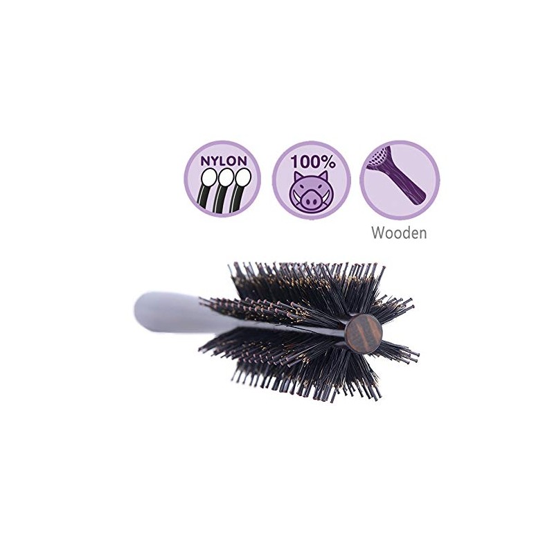 PERFEHAIR Small Round Hair Brush for Thin or Short Hair,