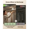 EZVALO Under Cabinet Lighting Wireless, 8'' 1800mAh Rechargeable Closet Light,