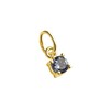 jewellerybox Gold Plated Sterling Silver Alexandrite CZ Birthstone Claw Charm