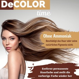 DeColor Time System for Discolouring Hair | Hair Dye Remover | Discolouring Dyed Hair | Restore Your Natural Colour