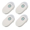 4Pcs Power Saver Safe Fireproof ABS Surge Protection Plug and
