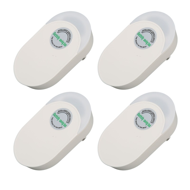4Pcs Power Saver Safe Fireproof ABS Surge Protection Plug and