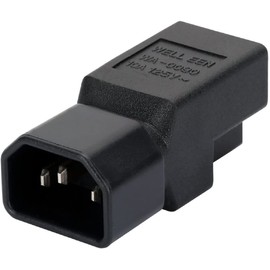 Toptekits Adapter Nema 5-15r to C14, IEC C14 Male to NEMA 5-15R Power Converter Adaptor