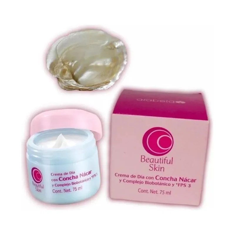 Kit Cremas Día Arabela Concha Nácar Fps Todo Tipo Piel