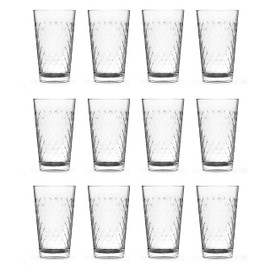 North Mountain Supply Diamondback Cider/Beer Glasses, Stackable - Great for Ciders and Fruity Beers - 18 Ounces - Set of 12