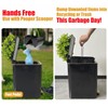 Yatmung Small Metal Trash Can with Lid - Dog Poop