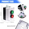 Taiss Momentary Push Button Switch Station Box Start/Stop Red Green