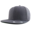 Trendy Apparel Shop Flexfit Oversize XXL Structured Blank Flatbill Snapback