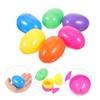 Gatuida 50pcs Fillable Plastic Easter Eggs Empty Egg Decorations for