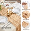 SRIZIAN Beige Cheesecloth Table Runners 10ft Wide Gauze Table Runners