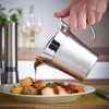 ANCLLO Sauce Boat Stainless Steel Sauce Boat Sauce Jug Double