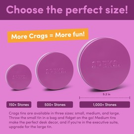 Speks Crags Ferrite Putty, Over 1,000 Ferrite Stones in a Metal Tin, Seriously Satisfying Fidget Toys for Adults and Desk Toys for Office, Matte Iris, Large