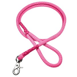 Correa para Perro Artesanal Premium, Hecha en México, con destorcedor Tipo Cangrejo, para Paseos al Aire Libre, diseño cómodo y Seguro, Color Rosa Mex