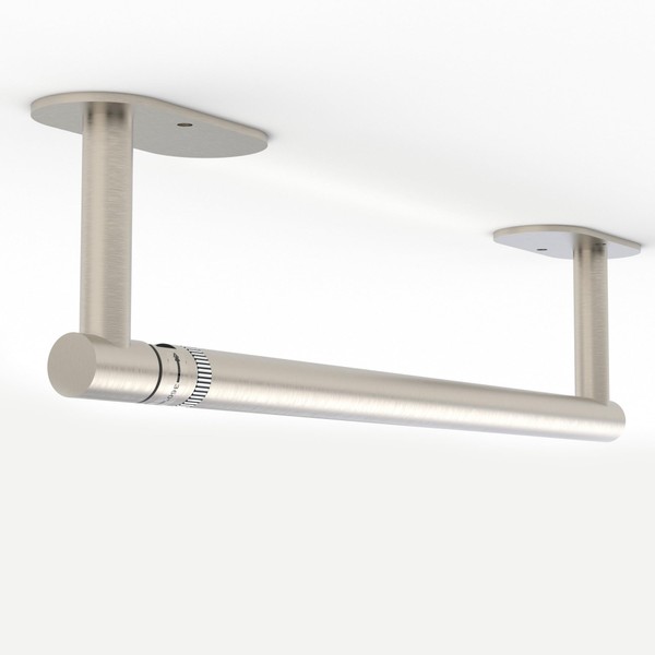 Ruacq Brushed Nickel Paper Towel Holder Self Adhesive Double Post