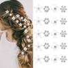 20 Mini Flower Hair Clips Rhinestone Hair Clips Rhinestone Small