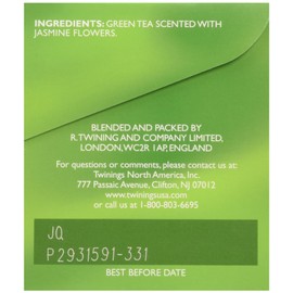 Twinings Tea Green Jasmine Tea, 20 ct