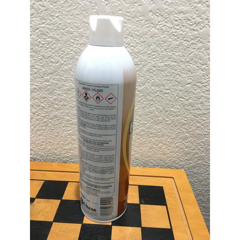 Chase Products SprayPak Lemon Furniture Polish 17 oz Can Cleaning