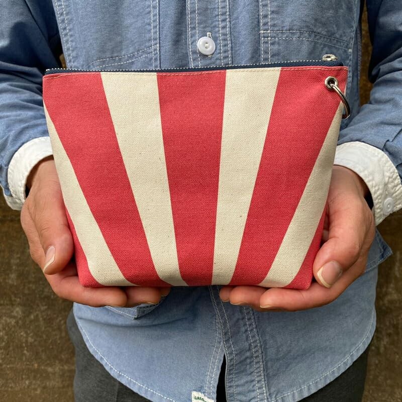[Uniform Fuji] Boat-shaped Pouch (Asahi Flag, Warship Flag), Unisex, Self-Defense
