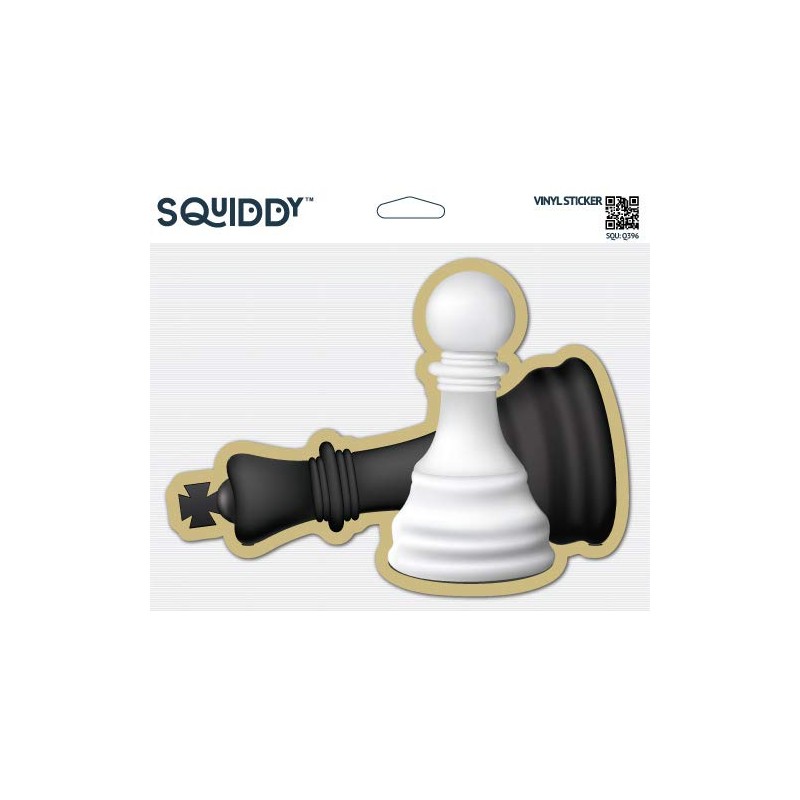 Squiddy Chess Pieces - Vinyl Sticker for Car, Laptop, Notebook